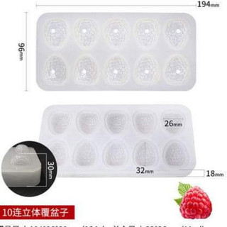 Khuôn silicon quả Mâm xôi