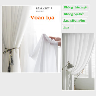  Rèm Voan Lụa Trắng - Siêu Mềm,Không Xuyên Thấu,Trang Trí Phòng Khách,Phòng Ngủ,Spa Cực Xinh 