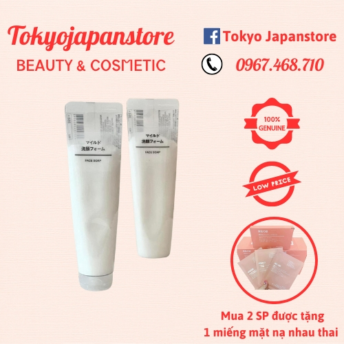 Sữa Rửa Mặt Muji Face Soap Moisture
