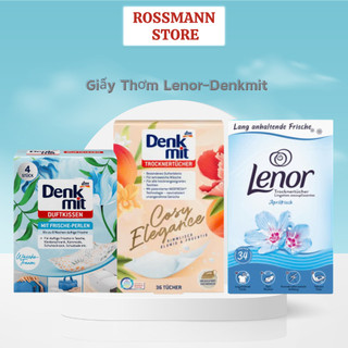 Bộ Giấy Thơm Lenor, Giấy thơm quần áo Denkmit Cosy Elegance 36 tờ, lưu hương thơm tươi mát lâu dài