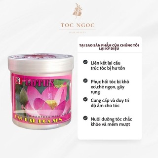 Kem ủ tóc hương sen mặt nạ 1000ML collagen Lk ủ tóc phục hồi hư tổn dưỡng óng ả Giảm gãy rụng