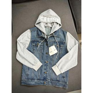 Áo Khoác Bò Celinee Logo Thêu Có Mũ 2 Lớp Chất Cực Dày Dặn - Áo Khoác Bò Quảng Châu Áo Khoác Bò Boy Phố Hottrend 2024