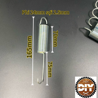 Lò xo kéo móc ngắn dài phi 24 (2 cái)