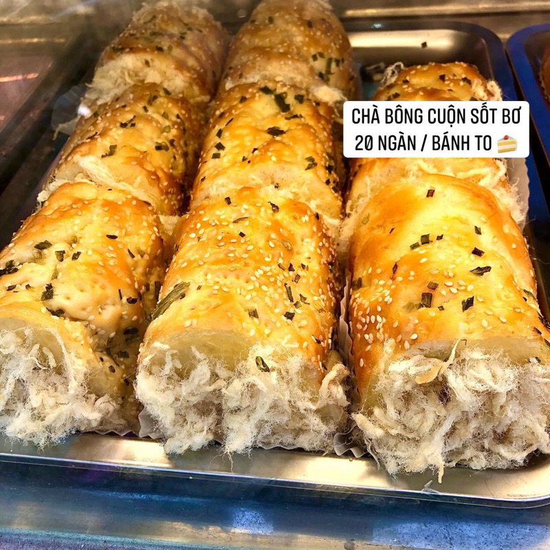 Bông Lan Cuộn Chà Bông Sốt Bơ Ngọt