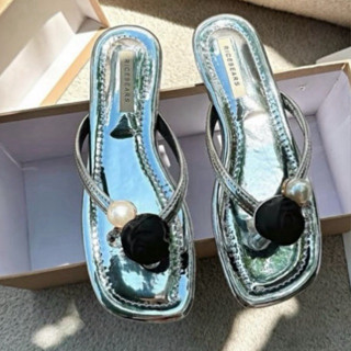  Dép bệt nữ quai kẹp xỏ ngón nơ hoa Hồng có size lớn từ 35 đến 45 