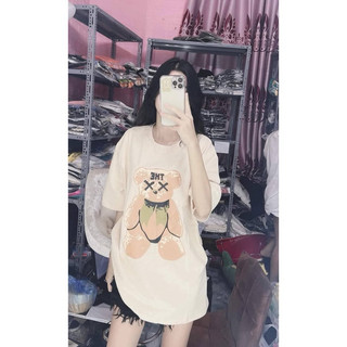 ⭐ TkuTrang 🔥 Áo bầu cotton gấu mềm mịn- mặc mát