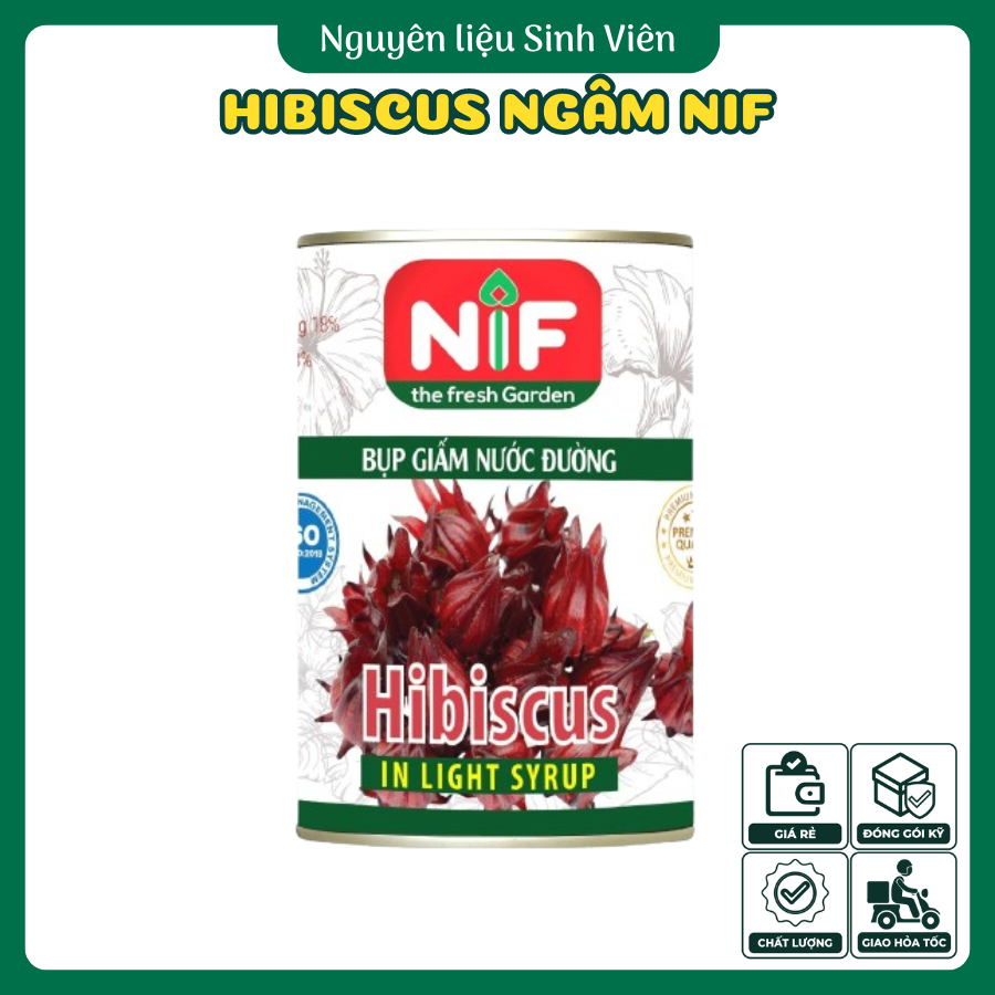 Hibiscus ngâm nước đường đóng lon NIF
