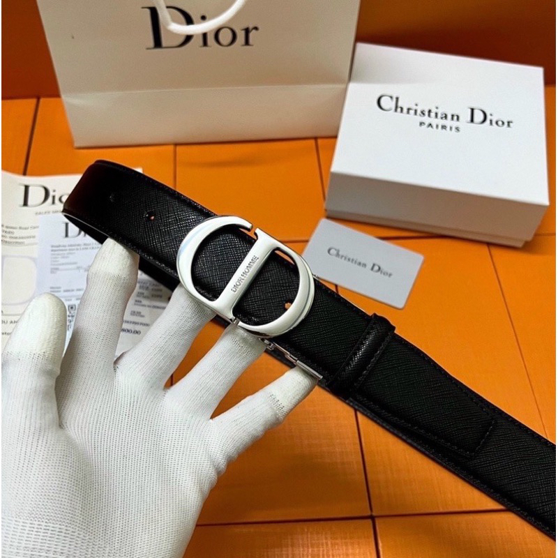 (Tặng hộp) Dây lưng nam bản nhỏ/ Dây nịt nam da sịn