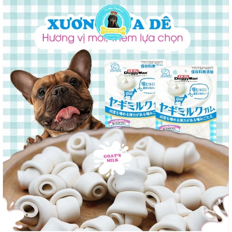 DOGGYMAN XƯƠNG NƠ SỮA DÊ GOATMILK CHO CHÓ