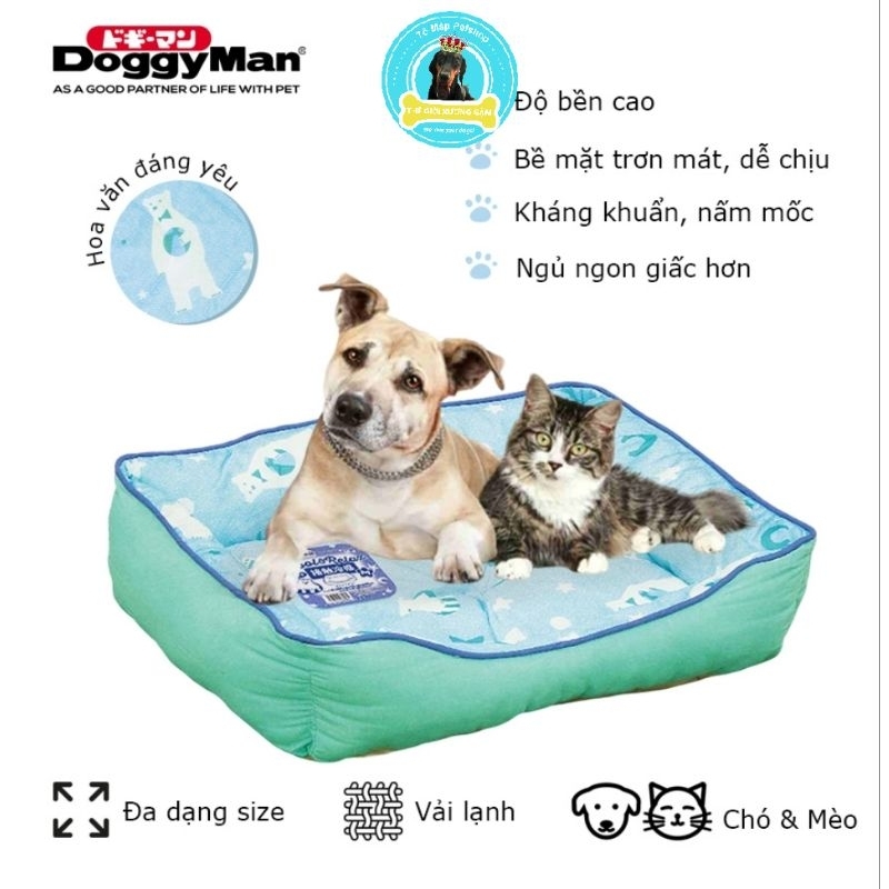 NỆM HÈ HÌNH VUÔNG VẢI COOL FEEL CHO CHÓ DOGGYMAN SIZE M