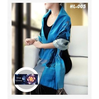 Khăn Choàng Cổ  Lụa 2 Mặt Pashmina