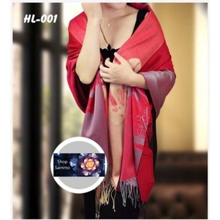 Khăn Choàng Cổ  Lụa 2 Mặt Pashmina