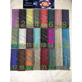 Khăn Choàng Cổ Lụa 2 Mặt Pashmina Màu Đỏ Đô