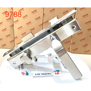 [chính hãng] 9788 Khoá cửa Inox SUS 304 dắt hộp 3x6, 4x4cm Pasini - Bảo hành 1 năm