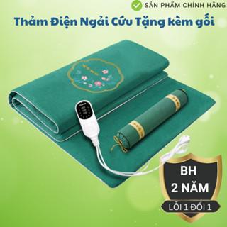 Thảm Ngải Cứu Chườm Cóng Bằng Điện Giúp Loại Bỏ Hàn Khí Giảm Đau Mỏi Giúp Ngủ Ngon Chỉnh Điện 10 cấp độ