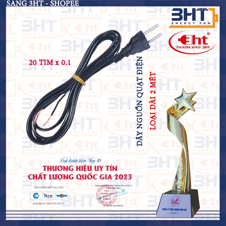 3HT-Dây nguồn quạt máy 2m