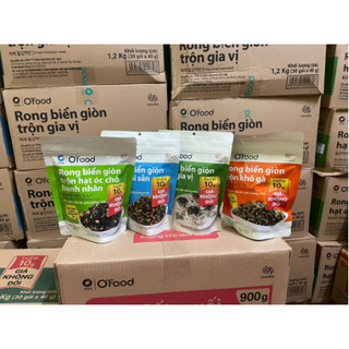 Combo 4 rong biển giòn trộn 4 vị O'food gói 40g