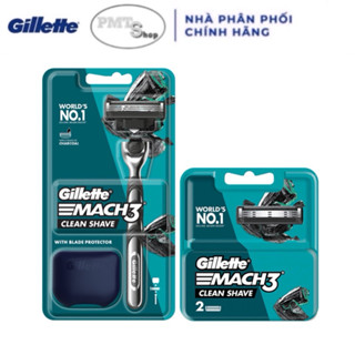 Dao Cạo Râu 3 Lưỡi Gillette Mach3 Clean Shave / Mach3 Có Thể Thay Thế