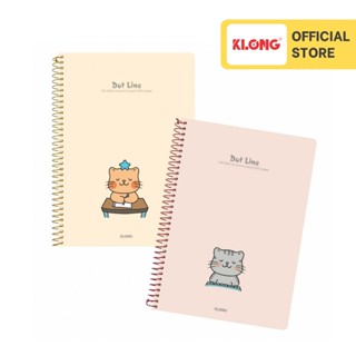  Sổ Dot Line lò xo đơn KLONG A4 200 trang 100 76; MS: 598 