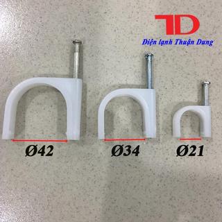 COMBO 2 bịch Đinh móc ống đồng, dây điện phi 34