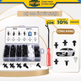 Bộ 100 Loại Ốc Chốt Và Nở Nhựa Cho Ô Tô, Xe Máy Kèm Dụng Cụ - CARZONE