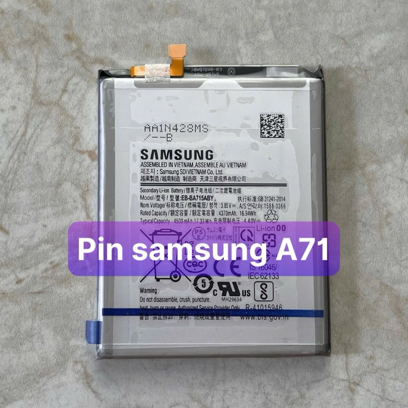 Pin Samsung A71 model EB-BA715ABY - zin hãng