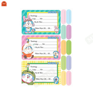 Set 12 Nhãn Vở Hot trend Capybara Cute Dán Môn Học Sinh , Đồ Dùng Học Tập - MIYABI STORE