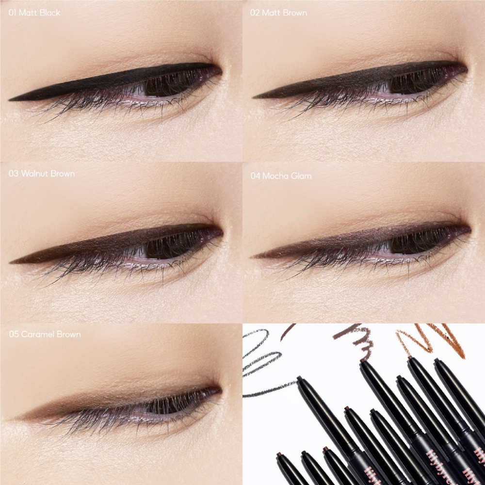 Chì Kẻ Mắt Dạng Gel Siêu Mảnh Lâu Trôi LILYBYRED Starry Eyes Am9 to Pm9 Slim Gel Eyeliner 0.14g