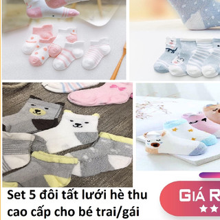 Combo 10 đôi Tất Hè Thu Cao Cấp Cho Bé