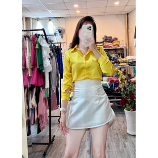 HÌNH THẬT 100% CÓ VIDEO- ÁO SƠ MI LỤA SATIN CAO CẤP