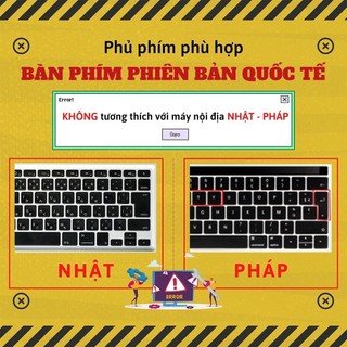 Phủ Phím Macbook Bản Quốc Tế Đủ Dòng