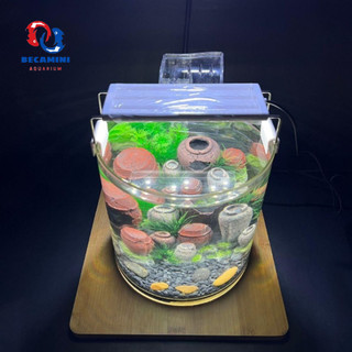 Bể cá mini để bàn COMBO kèm phụ kiện ( ống 20x20 )