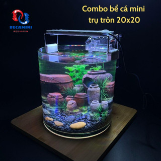 Bể cá mini để bàn COMBO kèm phụ kiện ( ống 20x20 )