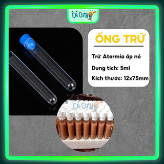 Ống Trữ Arte.mia 5ml Mica - Ống Đựng Arte.mia Nhựa Cứng Trong đựng thức ăn cho cá cảnh (LOẠI 1)