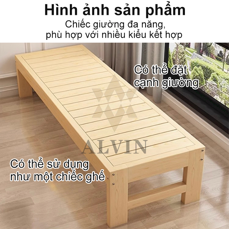 ALVIN Giường ghép Gỗ Thông Mới Giường Ngủ Đẹp Chất Lượng gỗ thật 100% 1m8 Giường gỗ cho bé ghép | BigBuy360 - bigbuy360.vn