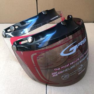  KÍNH GRS GẮN NÓN BẢO HIỂM 3 4---1 2 CHUYÊN DỤNG CHO LOẠI MŨ CÓ 3 KHUY CÀI TRƯỚC NÓN 