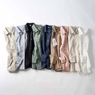 Áo Sơ Mi Nam Dài Tay Design, Chất Kaki Cotton DENIMST 2049, Dáng Suông