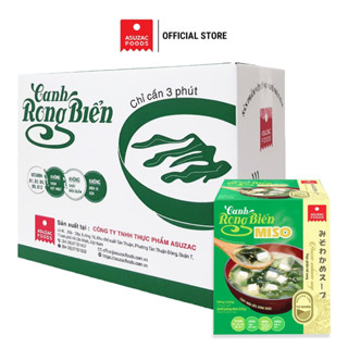Thùng 12 hộp Canh rong biển Miso Asuzac (50 g x 12 hộp)