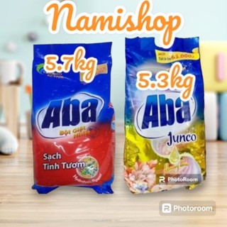 Bột giặt nhiệt Aba túi lớn 5.7kg và 5.3kg 4.3kg,4kg sạch tinh tươm ,hương nước hoa.