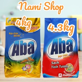 Bột giặt nhiệt Aba 4.3kg Và 4kg hương nước hoa sạch tinh tươm .