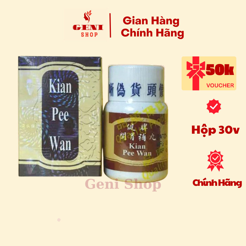 Kian Pee Wan Tăng Cân Cho Người Gầy từ Malysia Chính Hãng Hộp 30 Viên An Toàn Hiệu Quả