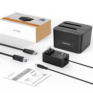 DOCK Đọc Dữ Liệu Ổ Cứng FIDECO 2.5"+3.5" - Hỗ Trợ Đọc Lên Đến 16GB
