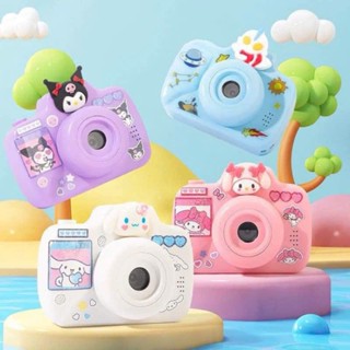 Máy ảnh Mini Kuromi cho bé, Máy ảnh Camera kỹ thuật số HD ống kính kép siêu nét Tặng kèm thẻ nhớ 16gb và Sticker cho bé
