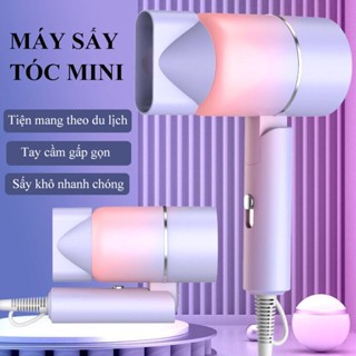 Máy sấy tốc mini SHINNY Máy sấy 2 chế độ nóng lạnh sấy khô nhanh chóng thiết kế tay cầm gấp tiện lợi mang theo du lịch