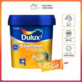 Sơn nội thất Dulux EasyClean Lau Chùi Kháng VIRUS (15lít). Giúp giữ tường nhà bạn luôn sạch đẹp