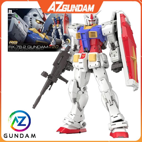 [CÓ SẴN] Mô hình lắp ráp RG 40 Gundam RX-78-2 Ver 2.0, Tỉ lệ 1/144, Hàng Chính Hãng Bandai - Nhật Bả