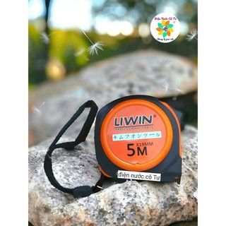 (Tự Hãm) Thước Kéo Tự Động 2 mặt 5 mét LS (mặt trên số - mặt dưới lỗ ban)