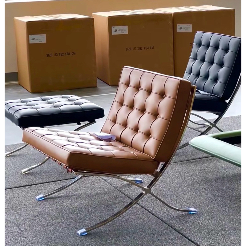 Ghế sofa thư giãn Barcelona chair chất liệu da cao cấp sang trọng