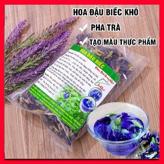 Hoa đậu biếc khô 50g pha trà nấu xôi và tạo màu thực phẩm