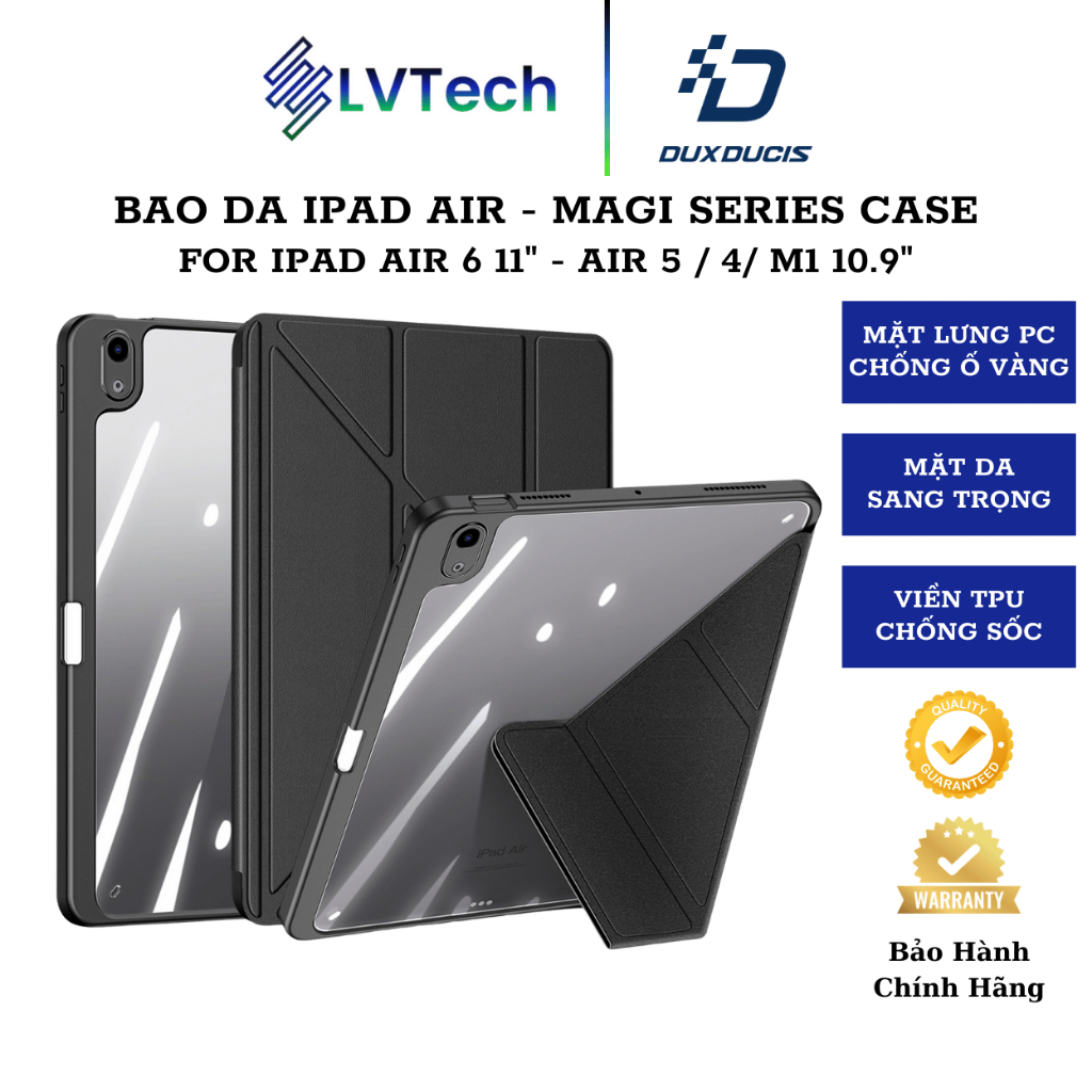 Bao Da Dux Ducis iPad Air 7 M3 2025/ Air 6 11" 2024 / iPad Air 5 M1 / Air 5 / Air 4 10.9", Magi Seri
